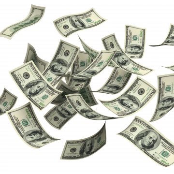 truthfinder cost price background check service dollar bills flying white background